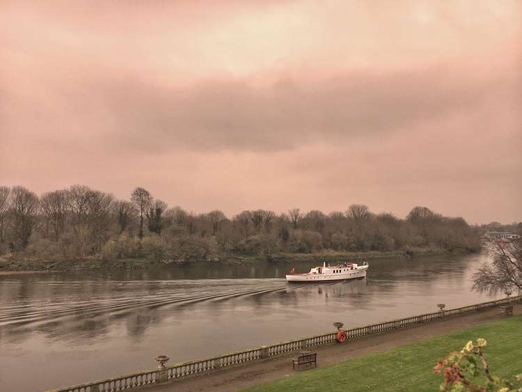 The same cloud of dust was seen across Portugal, France, Germany and Spain before it was 'washed' out of the skies above southern England today, leaving a red film on many cars. Credit: Ruth Wadey.