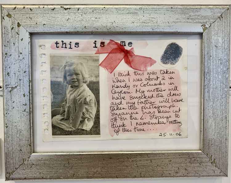 A page from one of Jackie's journals entitled 'This is Me'.