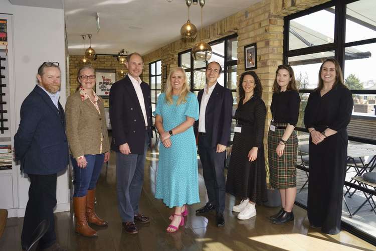 His Royal Highness met production crew at the award--winning studios, which is set to undergo a multi-million pound redevelopment, to hear about their experiences of working in the industry.