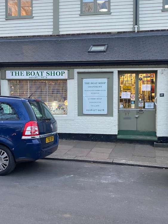 Malcolm and his son Howard ran The Boat Shop in Teddington