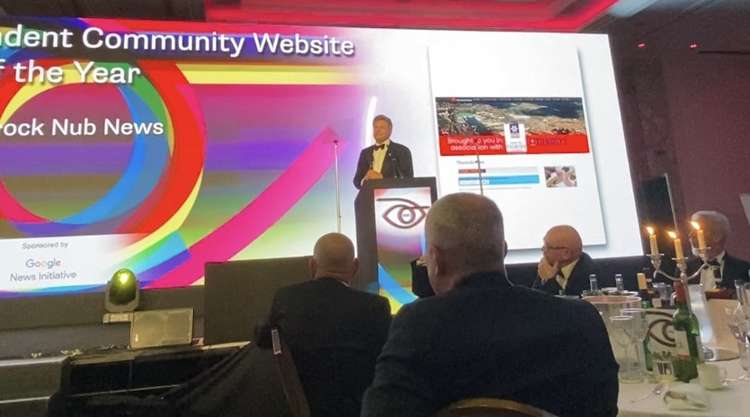 Thurrock Nub News was ranked among the six best community news websites at last week's Newsawards21.