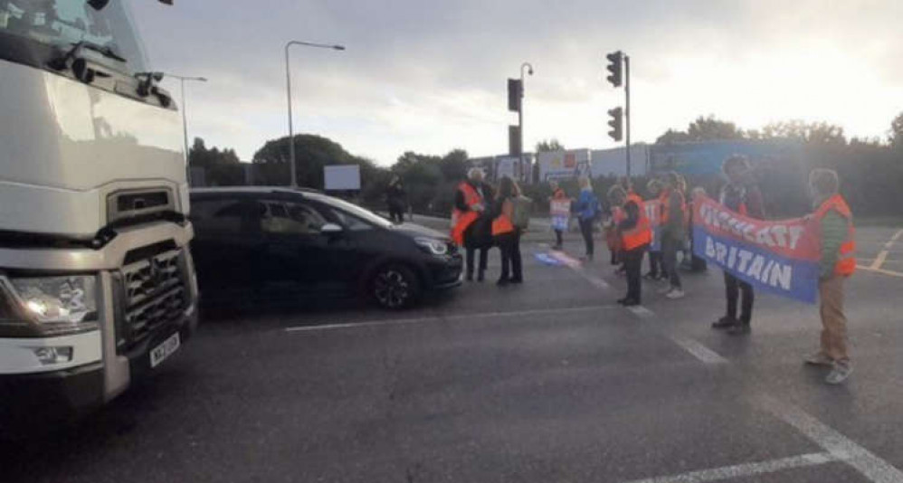 The demonstration in Thurrock on 13 October.