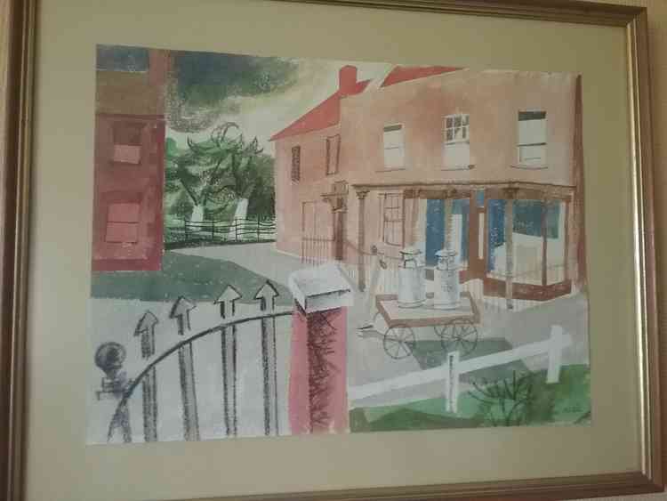 Painting of the Mark shop painted by Gay's uncle John Meade