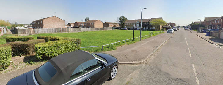 The open space which applicants want to develop for eight homes.