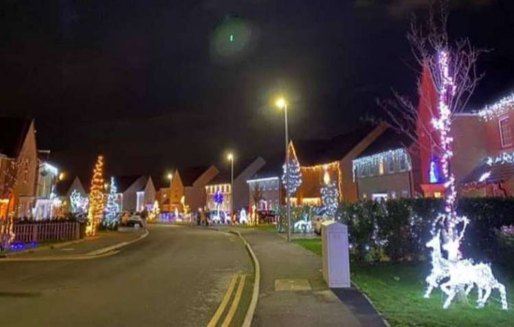 The lights on Maple Park in Stanford-le-Hope.