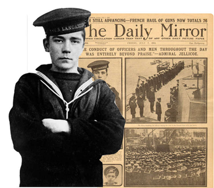 Jack Cornwall VC. 16-year-old hero killed at the Battle of Jutland.