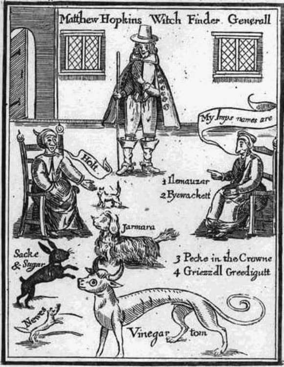 Witchfinder Matthew Hopkins and his associates are believed to have been responsible for the deaths of 300 women.