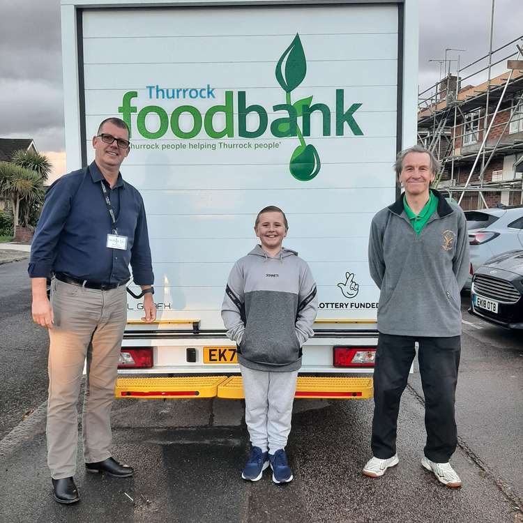 Stanley has helped out Thurrock Foodbank with a donation raised by selling his creations.