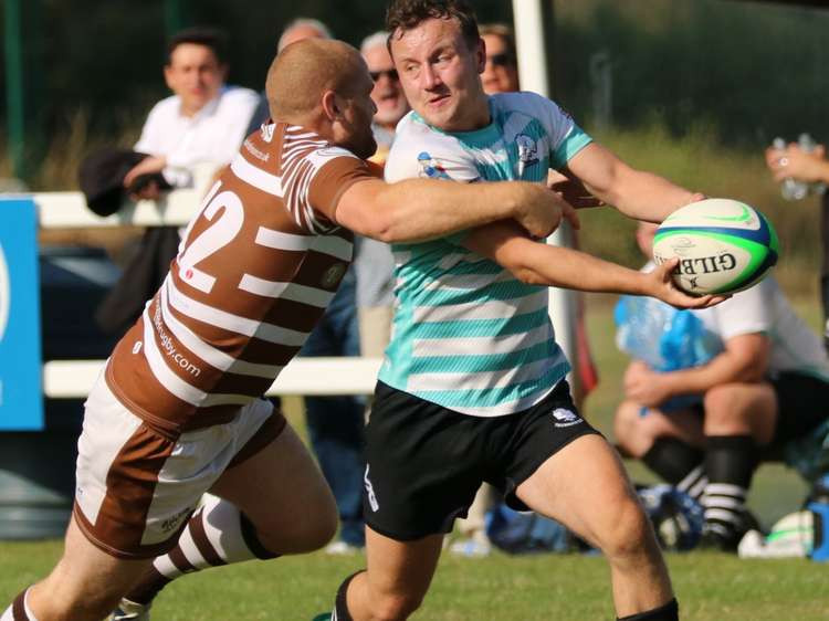 Ed Stevens crossed for a try for Thurrock