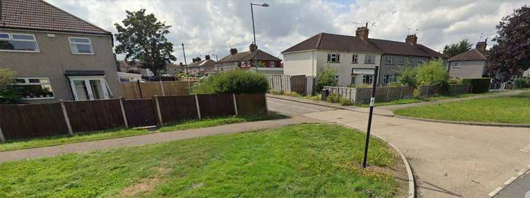 The verge outside Mrs Nelder's home where contractors were working.