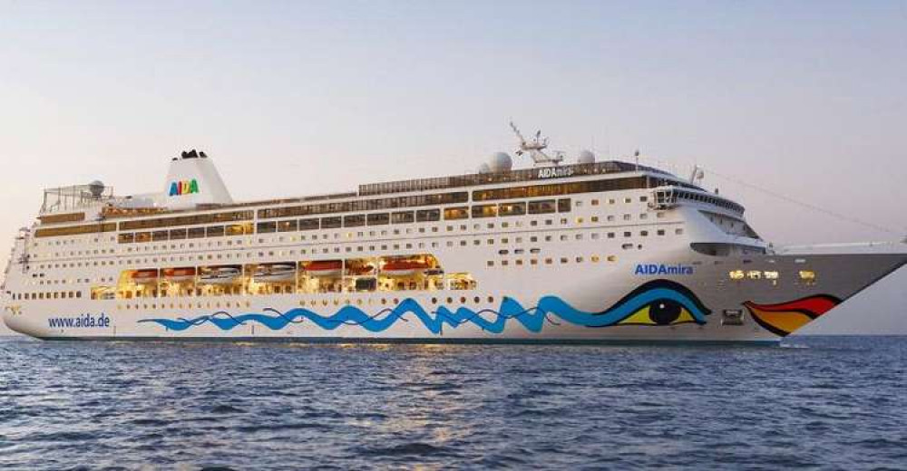 The new ship in its AIDA livery.