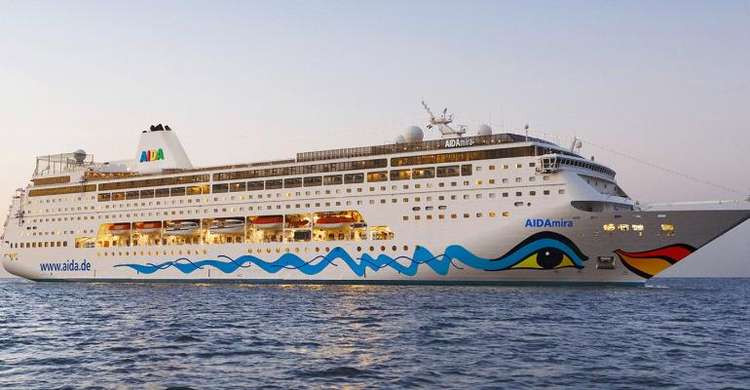 The new ship in its AIDA livery.