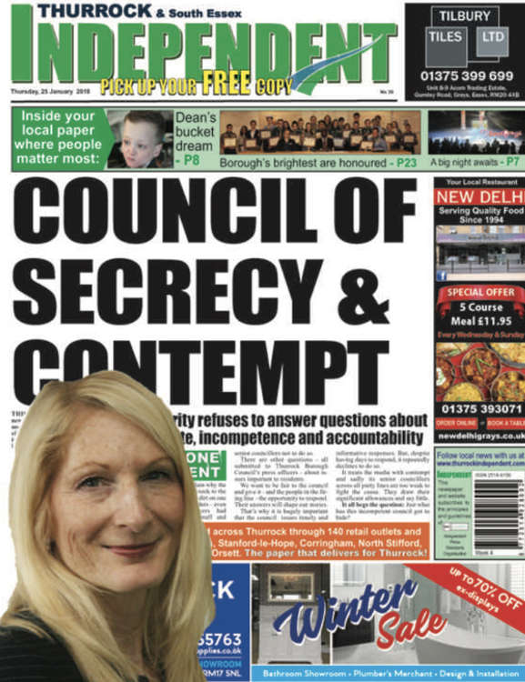 Lyn Carpenter has presided over a regime of secrecy at Thurrock Council