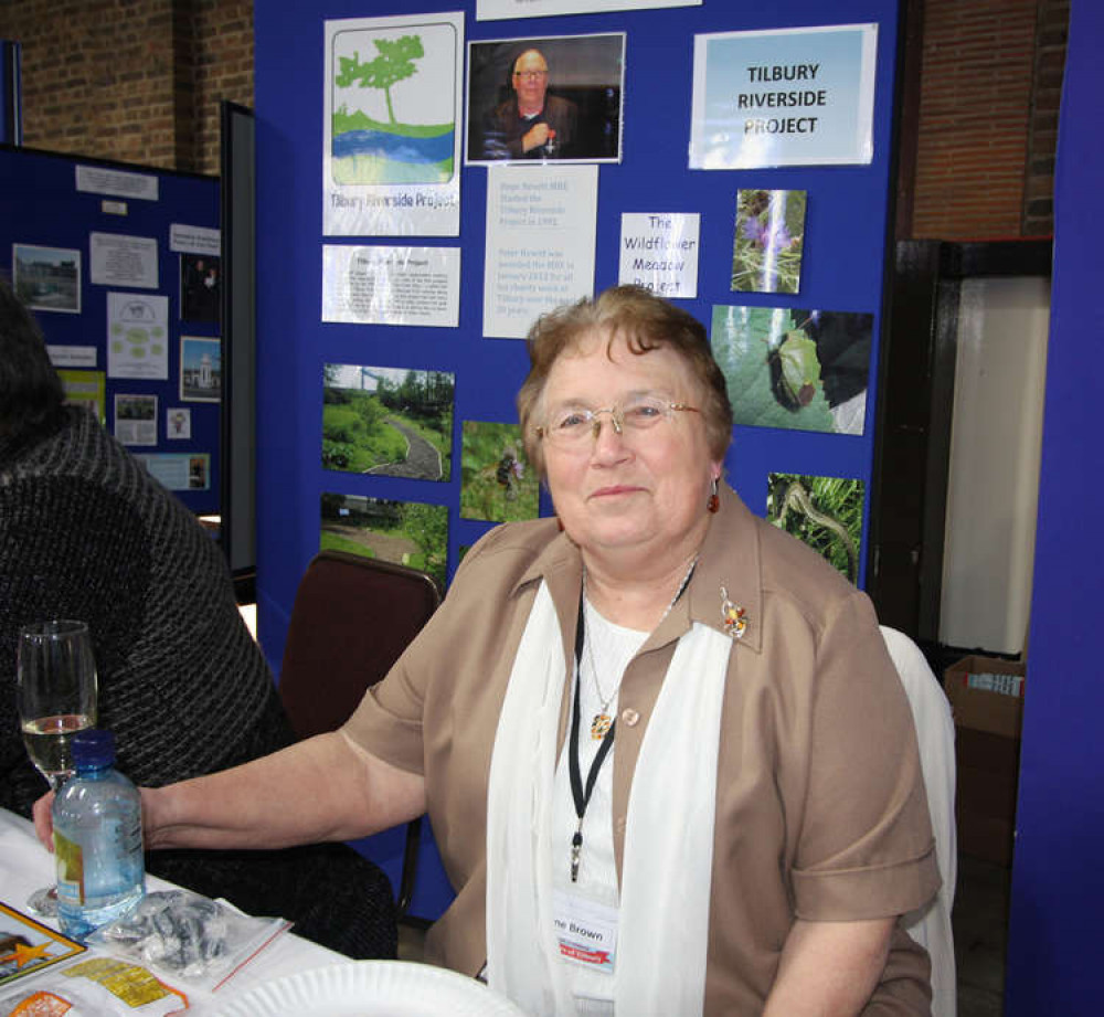 June Brown volunteering with the Tilbury Riverside Project