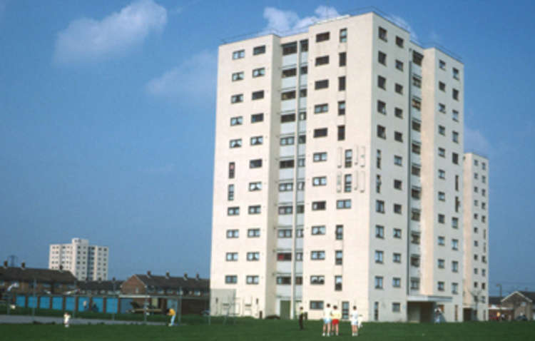 The tower blocks at Blackshots are also being targeted for demolition.