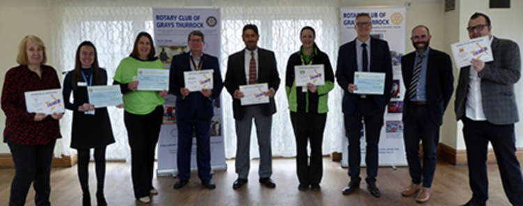 From left: Angela Mitchell, Lauren Eagle-Allen, Janice Gilroy, Adrian Alsop, Steve Payne, Kim Morgan, John Brewer, Anthony Hatton (Treetops Free School Head) and Will Doyle.