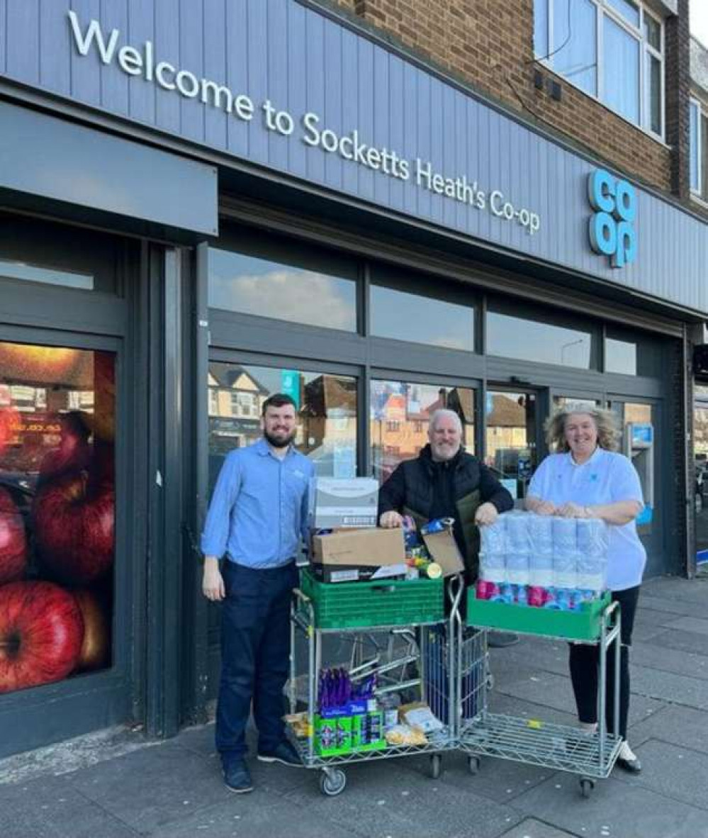 Socketts Heath Co-op has helped the Friends of Essex and London Homeless