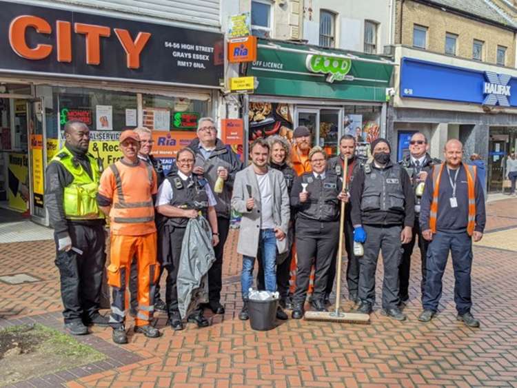 Cllr Rob Gledhill with some of those who participated in Operation Abbey.