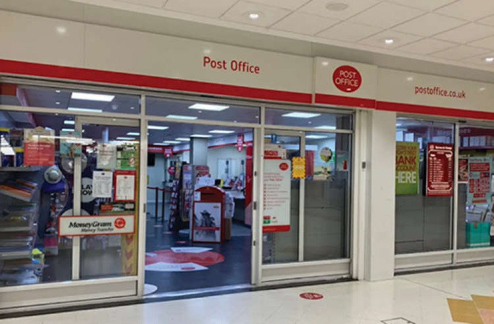 The existing Post Office in the mall.