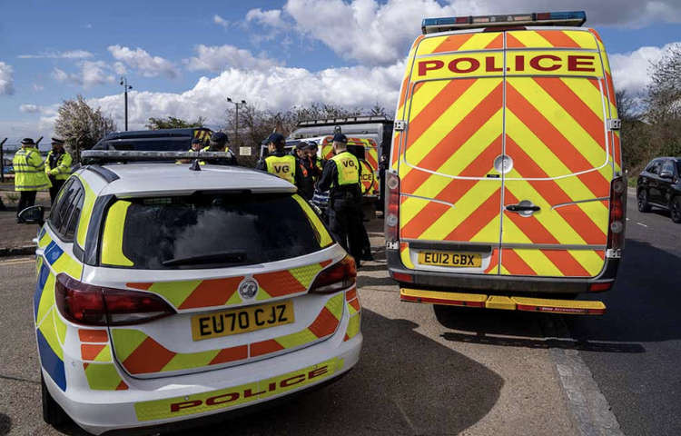 Officers deployed in Grays this morning