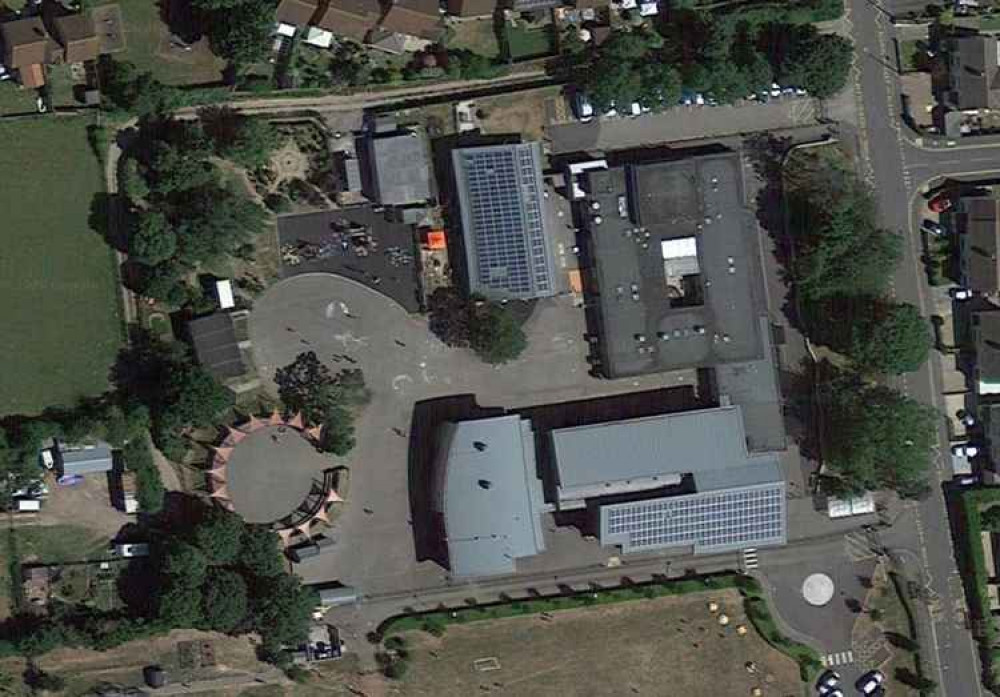 Brookside Academy in Street, with the solar panels on the roof (Photo: Google Maps)