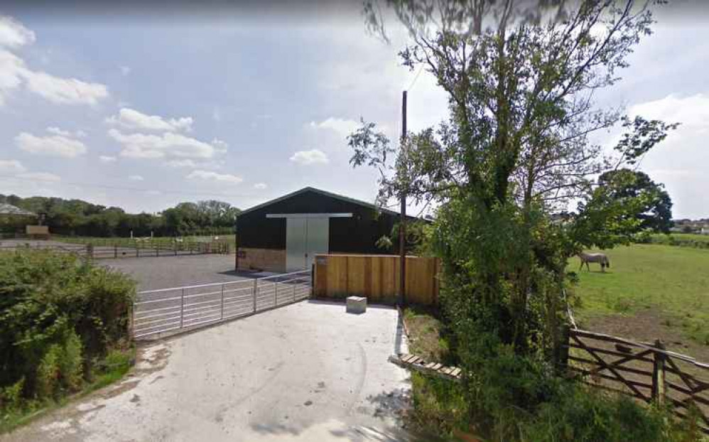 The site in Catcott where the new home was planned (Photo: Google Street View)