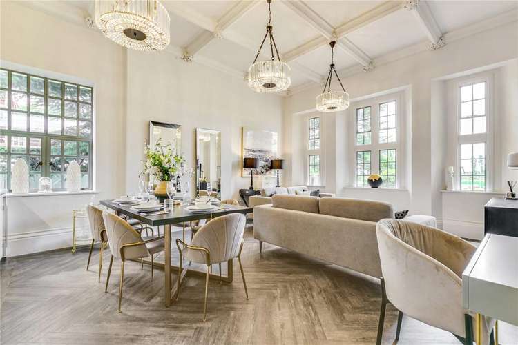 A beautiful reception room, perfect for entertaining (credit: Savills)