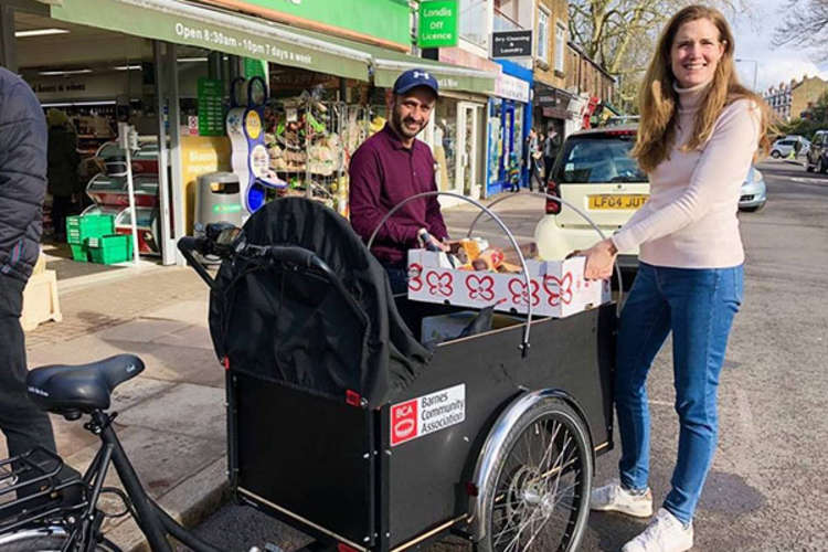 Cargo bikes for everything from grocery deliveries to the school run are at the centre of a new green transport strategy. Credit: Barnes Community Association.