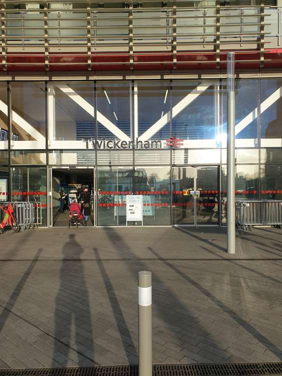 In the past week, local police and the British Transport Police set up a knife arch and carried out searches of people leaving Twickenham rail station. Credit: British Transport Police.