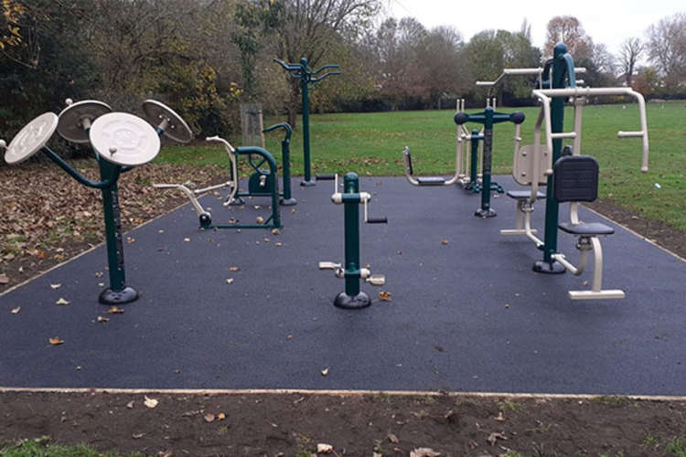 An outdoor gym has opened on Moormead Park as the patch of green space hidden away in St Margaret's enjoys a renaissance.