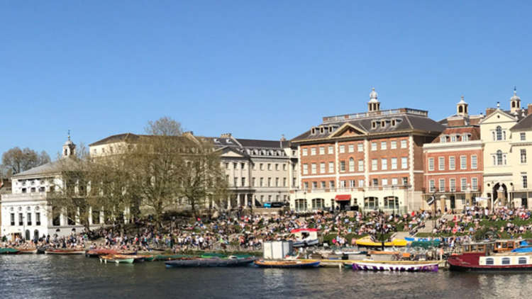 Richmond-upon-Thames has jumped up the rankings in a national 'happiness' league.