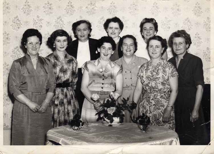 The League Founders, from left, Flo Mundy, Ethel Pearce, Ethel Baldwin, Enid Vowles, Ann Burfitt, Eleanor Norris, Yvonne Groom, Marjorie Holley and Ella Burge