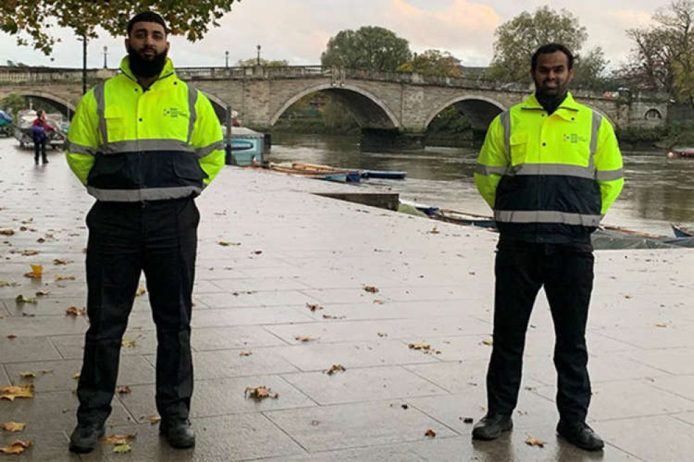 Rising Covid cases, the return of mask rules and concerns about the Omicron variant has triggered a return of street marshals. Credit: Richmond Borough Council.