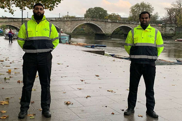 Rising Covid cases, the return of mask rules and concerns about the Omicron variant has triggered a return of street marshals. Credit: Richmond Borough Council.