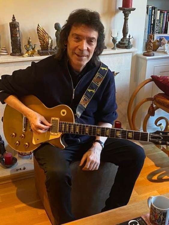 Steve with one of his favourite vintage guitars, a 1957 Les Paul
