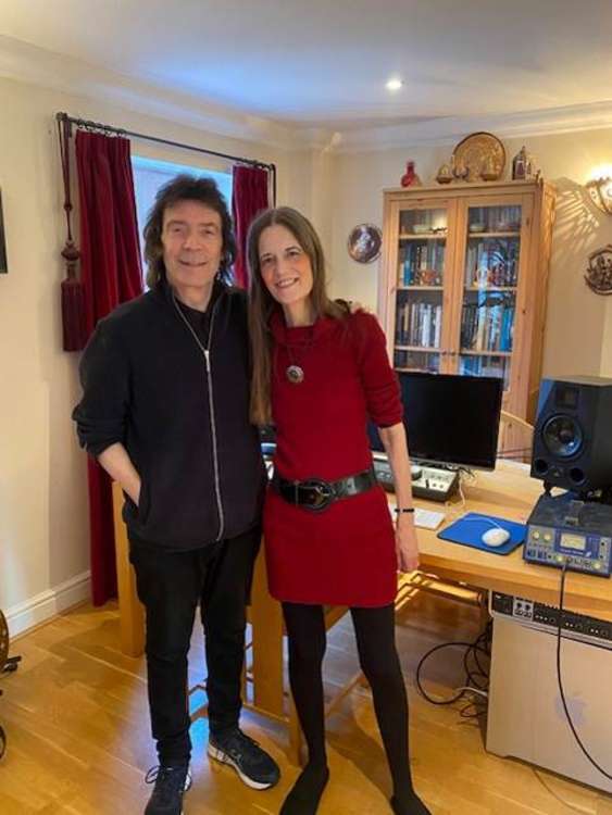 Steve and author wife Jo, who also writes song lyrics