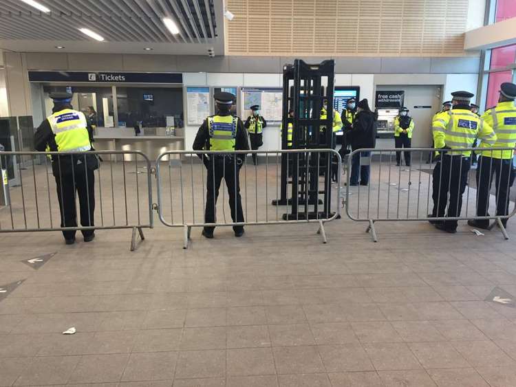 Three people were dealt with for drug offences this morning following a police crackdown at Twickenham Station tackling knife crime and antisocial behaviour.