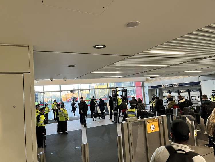 Police officers used knife arches along with stop and search as part of the crackdown.