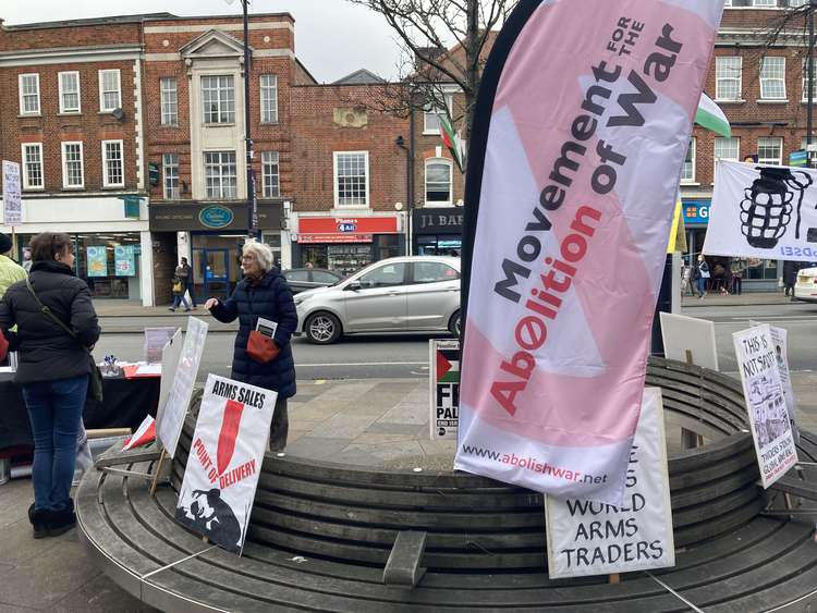 The group is not alone in its objections and is joined by other protest groups including "West London Stop the War" as well as the "Campaign Against Arms Trade".