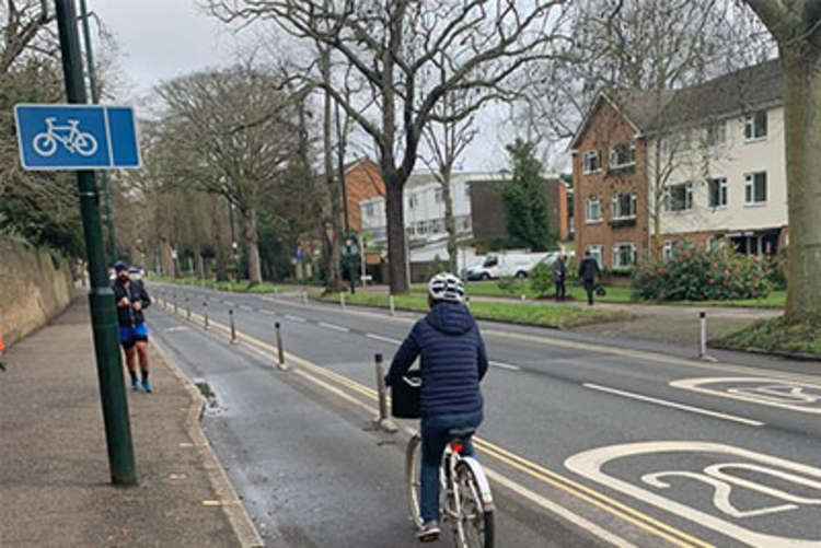 At the same time, cyclists are advised that they should be some 50cm out from the kerb.