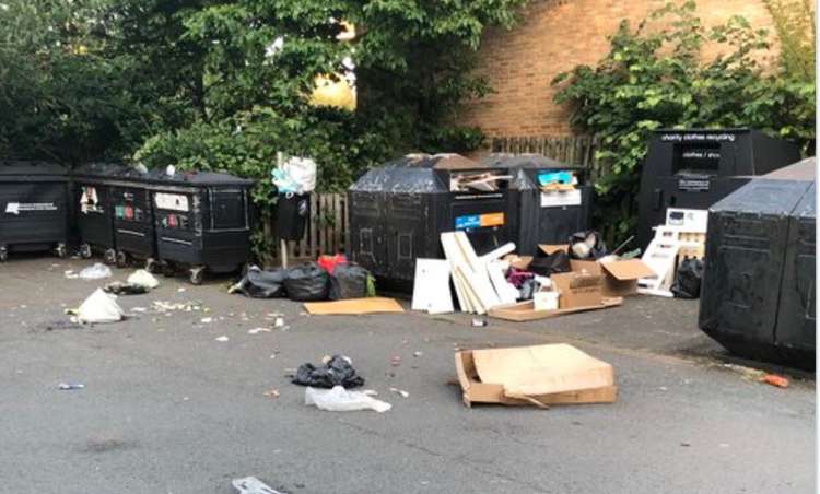 CCTV cameras are to be installed at the Holly Road recycling site to combat horrific fly tipping. Credit: Chris Self.