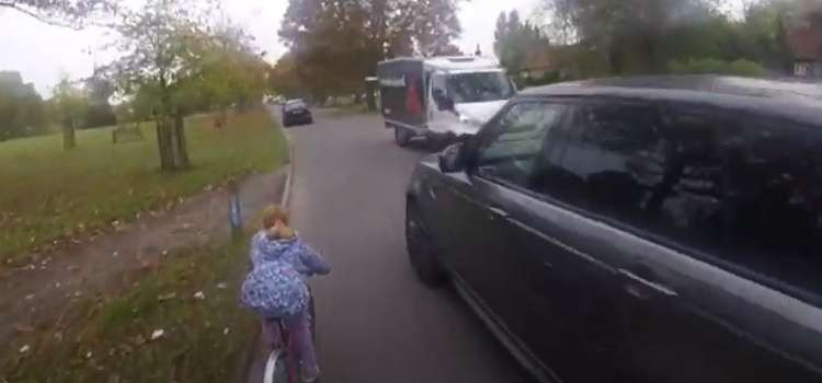 A Richmond father and cyclist has spoken of his horror at the reaction to a social media video showing a car in a close pass with his daughter.