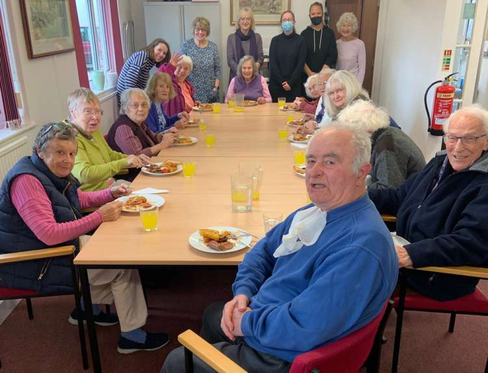 Brunch time at The Lawrence Centre – courtesy of Daniel's cooks