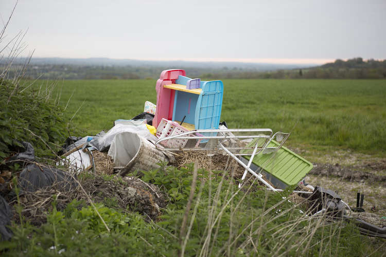 There  has seen a marked increase in Mendip of fly tipping incidents, file photo.