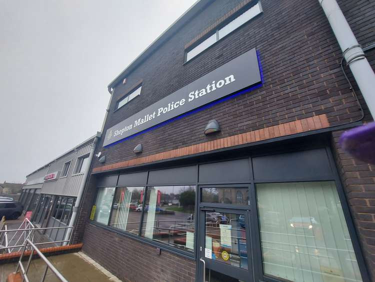 The police station in Shepton Mallet December 11