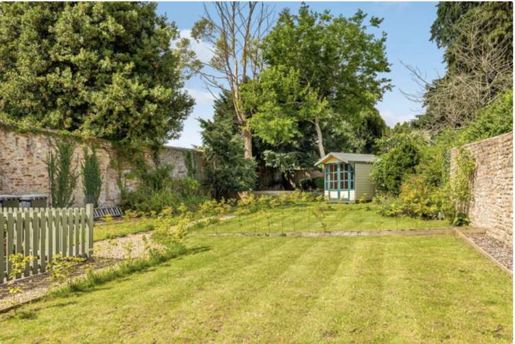 The large garden provides plenty of space to relax al fresco