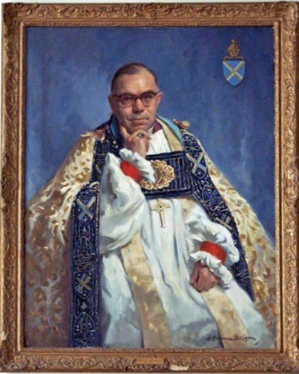 Bishop Bradfield in the coronation cope