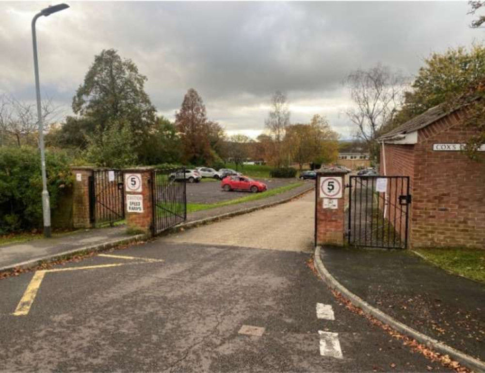Entrance To St. Dunstan's School On Cox's Close In Glastonbury. CREDIT: Somerset County Council.