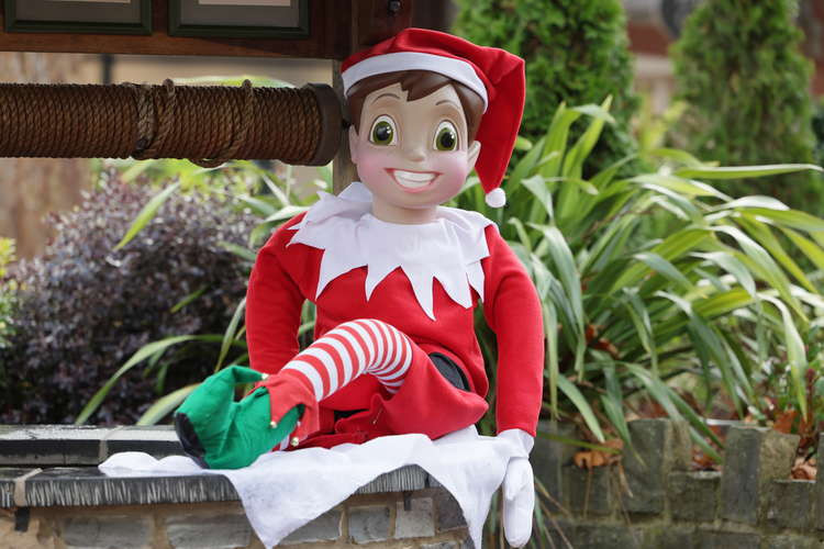 Spot the Elf on a shelf in Street