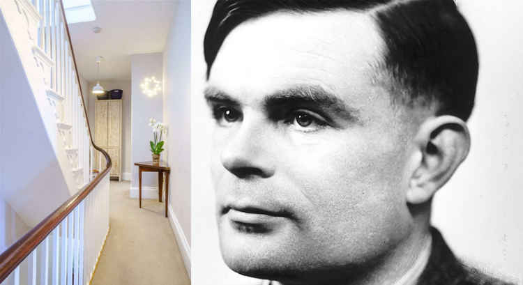 Turing's later years were overshadowed at this property by his conviction and chemical castration for homosexual acts. (Image Savills and CC CC K00t25 Changed bit.ly/3A9ARsP)